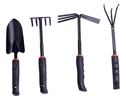 嗨绿 园艺工具种菜铲子耙铲子锄锹锄头农用工具农具 四件套 供应商直送