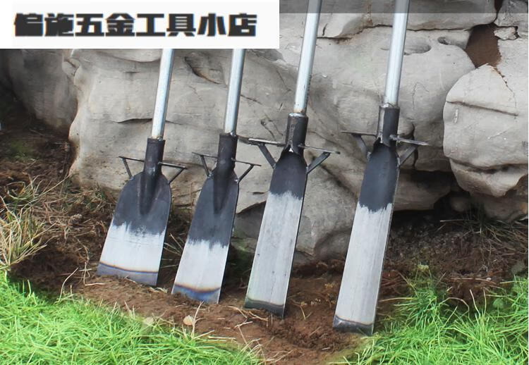 挖树铲子全锰钢加厚起苗洛阳户外树根挖土坑桩神器农专用工具铁锹 35*