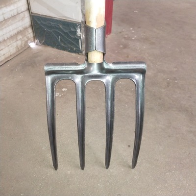 兆镒牌全钢翻地松土钢铁叉三四股草粪叉子农花园林艺工具农具铲叉